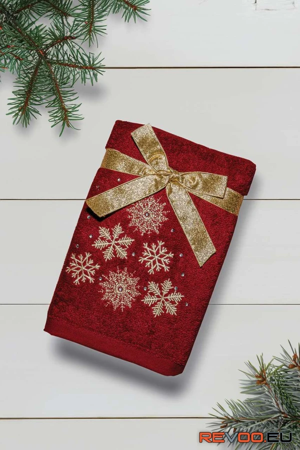 Karácsonyi törölköző - hópelyhek I Olima OLXMAS14 1.