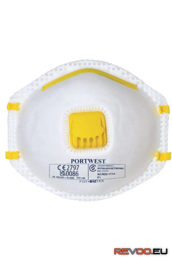 FFP1 NR D szelepes pormaszk   Portwest P101 1.