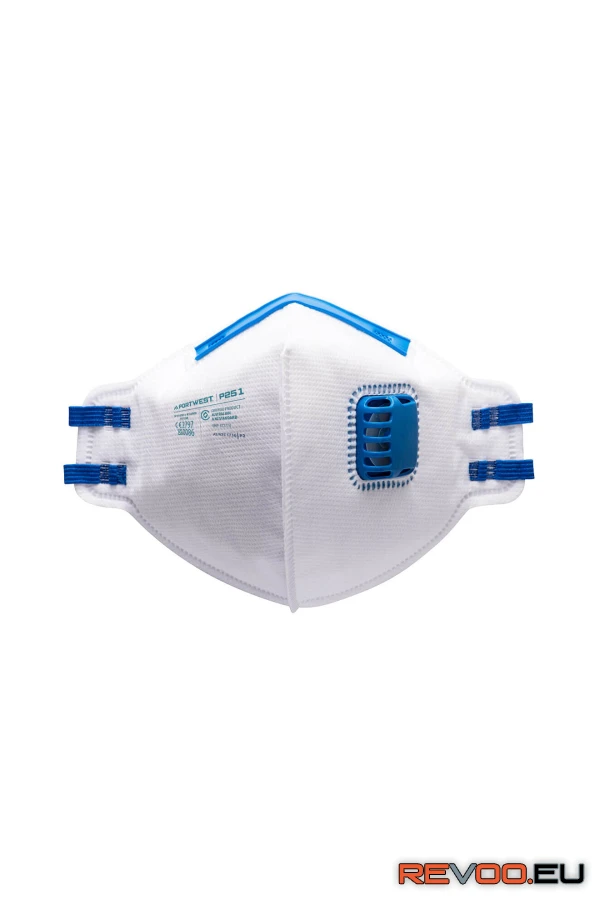 FFP2 NR kagyló alakú szelepes pormaszk Portwest P251 2.
