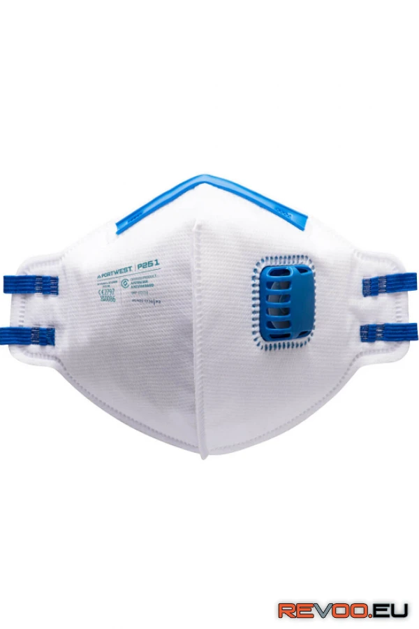 FFP2 NR kagyló alakú szelepes pormaszk Portwest P251 1.