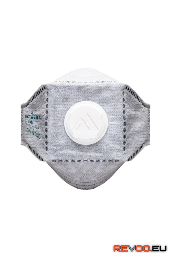FFP3 NR D szénszűrős összehajtható lapos pormaszk Eagle (10 darab) Portwest P392 2.