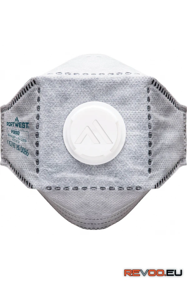 FFP3 NR D szénszűrős összehajtható lapos pormaszk Eagle (10 darab) Portwest P392 1.