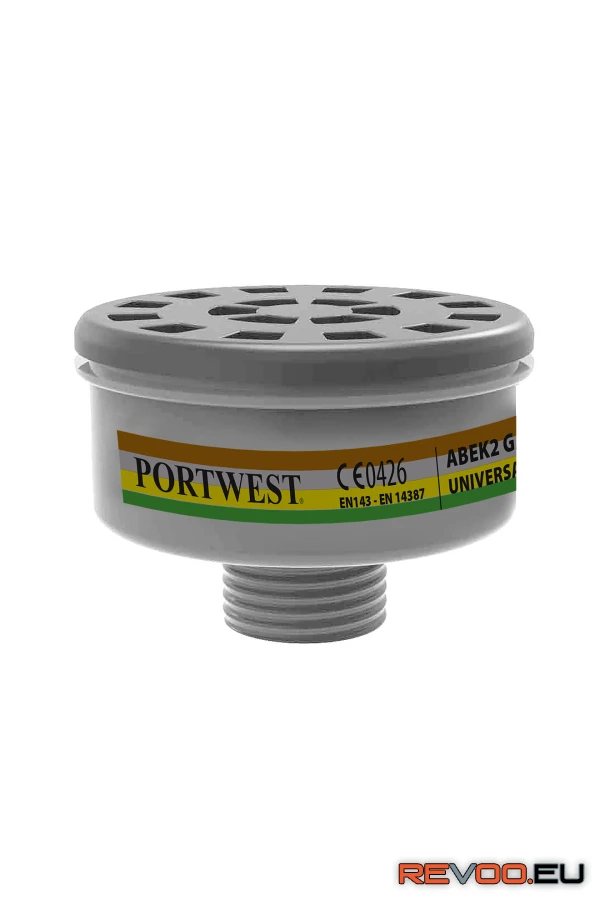 ABEK2 gázszűrőbetét univerzális csatlakozással   Portwest P926 2.