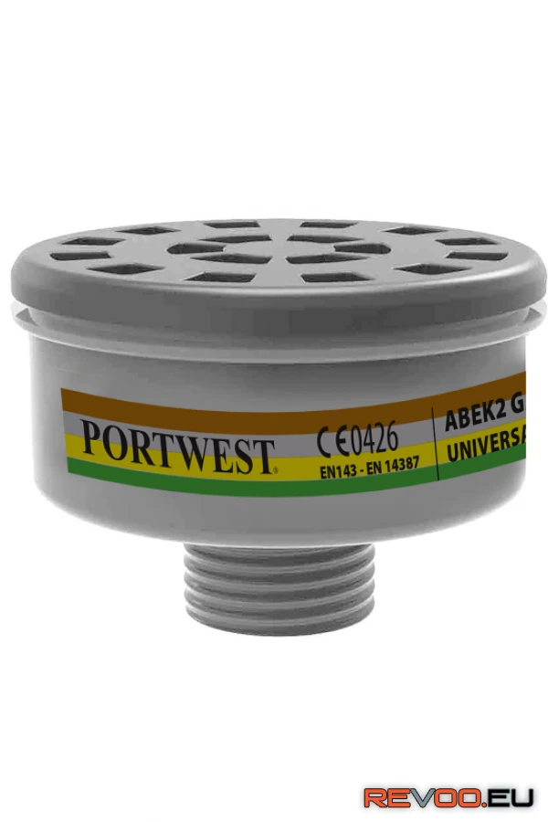 ABEK2 gázszűrőbetét univerzális csatlakozással   Portwest P926 1.
