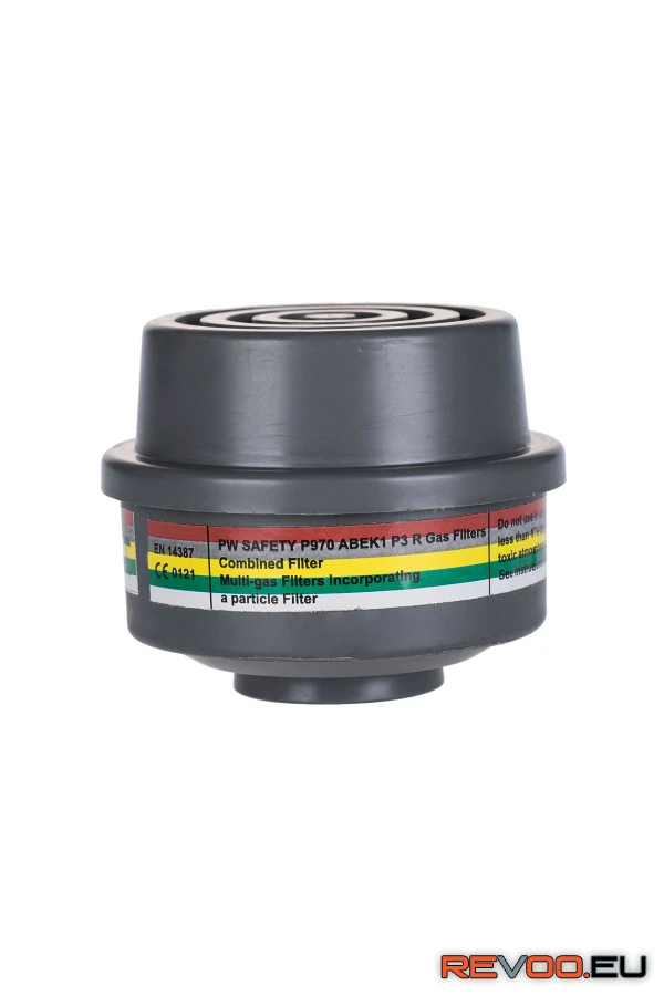 ABEK1 P3 kombinált szűrőbetét speciális menetes csatlakozással   Portwest P970 2.