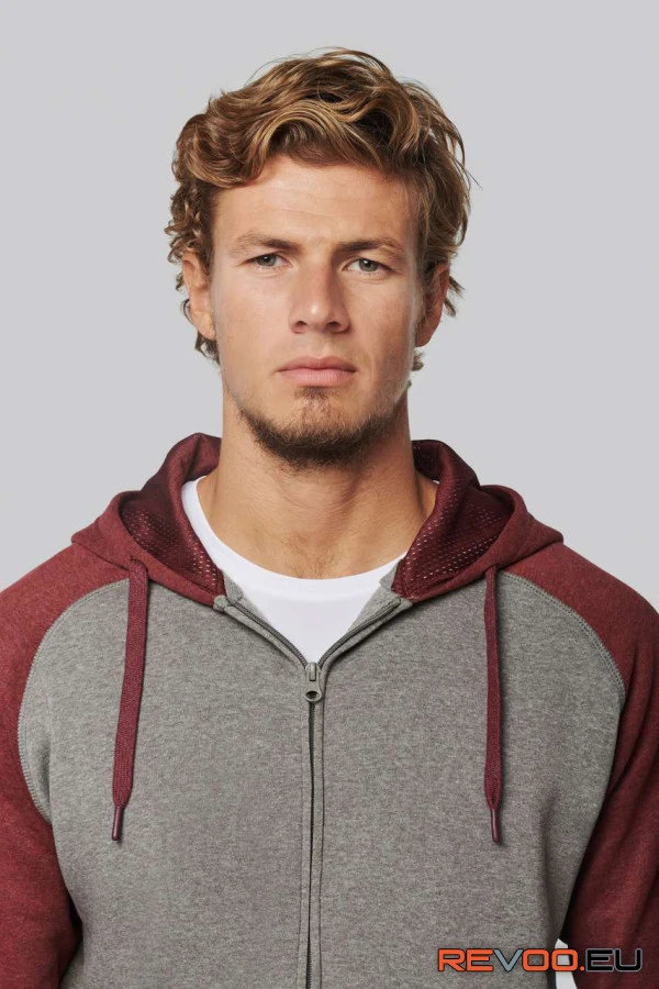 Kétszínű cipzáras kapucnis felső Proact PA380 3.