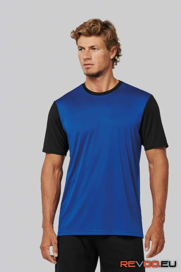 Felnőtt kétszínű rövid ujjú környakas póló   Proact PA4023 2.