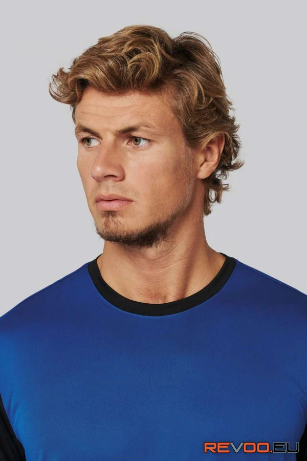 Felnőtt kétszínű rövid ujjú környakas póló   Proact PA4023 4.