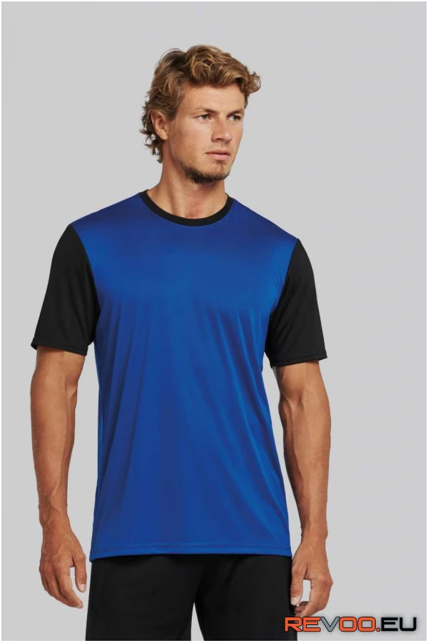 Felnőtt kétszínű rövid ujjú környakas póló   Proact PA4023 1.