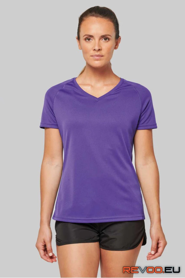 Rövid ujjú V-nyakú sport póló Proact PA477 2.