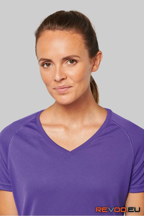 Rövid ujjú V-nyakú sport póló Proact PA477 3.