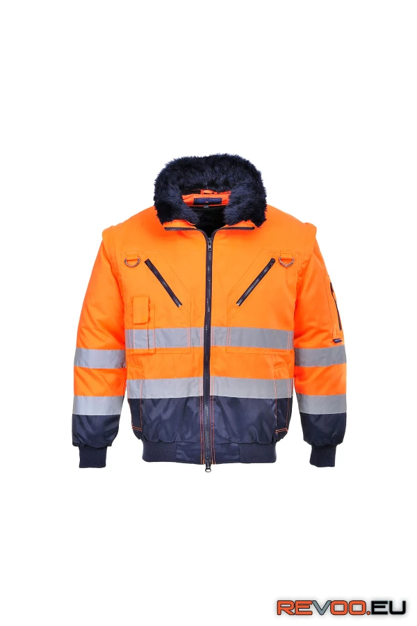 Hi-Vis 3-in-1 Pilóta dzseki   Portwest PJ50 2.