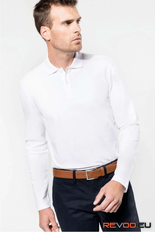 Férfi hosszú ujjú supima póló shirt Kariban Premium PK202 3.