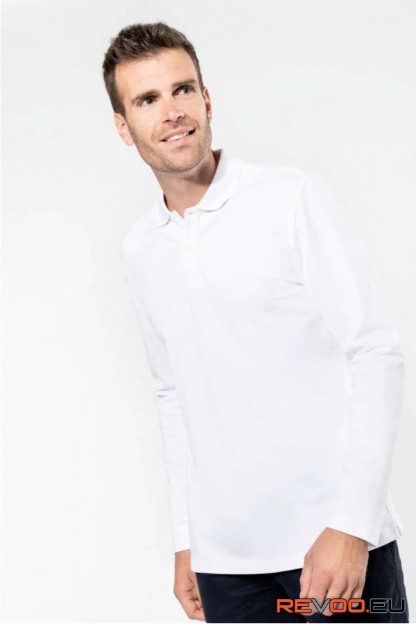 Férfi hosszú ujjú supima póló shirt Kariban Premium PK202 4.