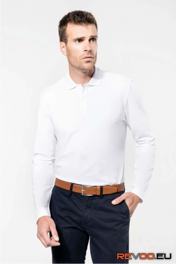 Férfi hosszú ujjú supima póló shirt Kariban Premium PK202 1.