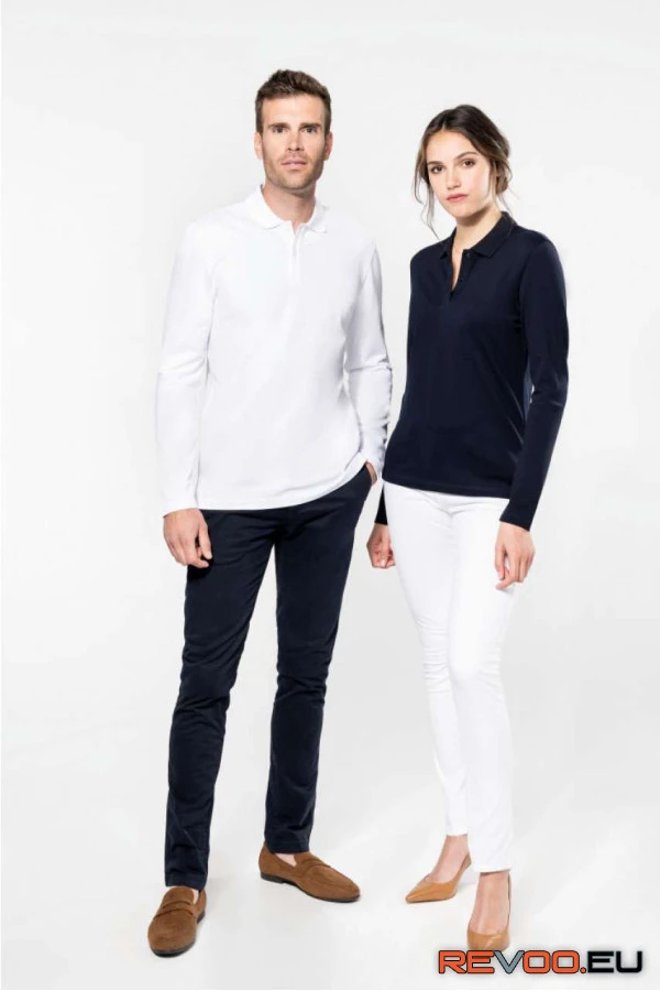 Női hosszú ujjú galléros póló   Kariban Premium PK203 11.