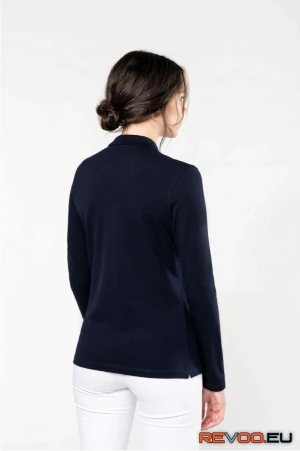 Női hosszú ujjú galléros póló   Kariban Premium PK203 6.