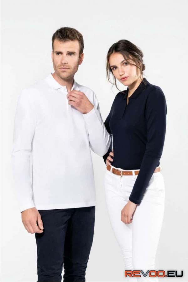 Női hosszú ujjú galléros póló   Kariban Premium PK203 9.