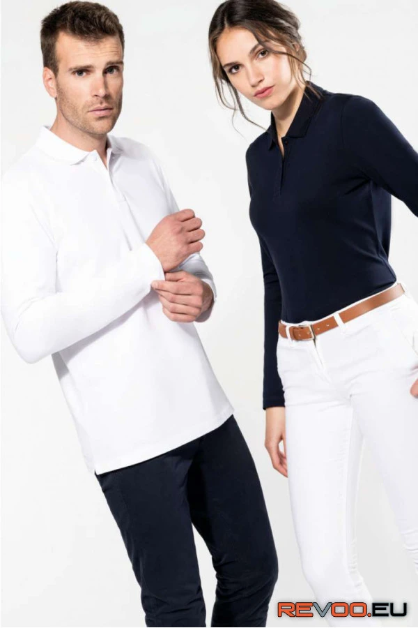 Női hosszú ujjú galléros póló   Kariban Premium PK203 10.