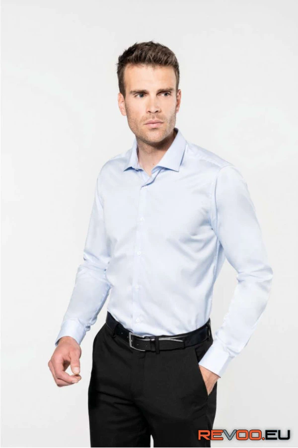 Férfi hosszú ujjú szövet ing Kariban Premium PK506 5.