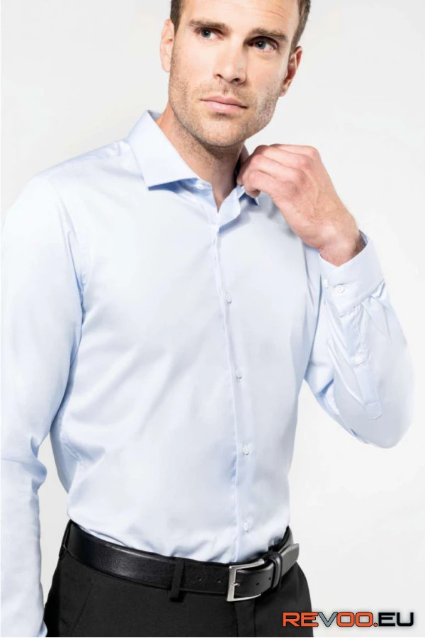 Férfi hosszú ujjú szövet ing Kariban Premium PK506 7.