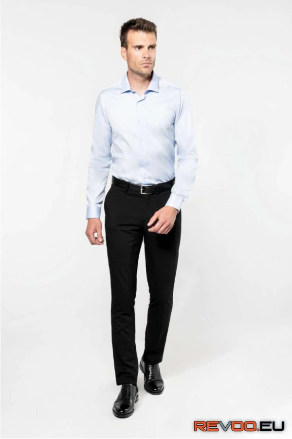 Férfi hosszú ujjú szövet ing Kariban Premium PK506 8.