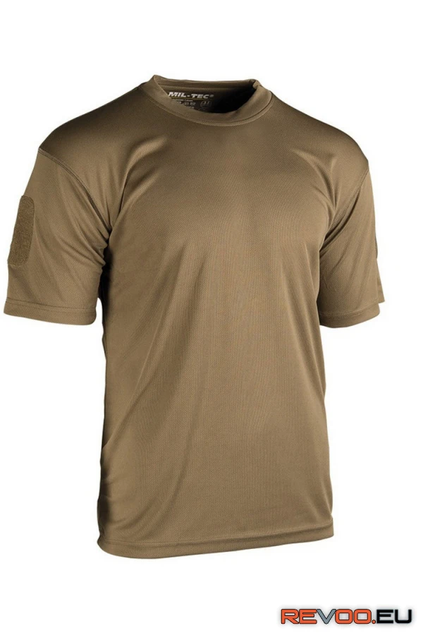 Quick Dry rövid ujjú taktikai póló, coyote Mil-Tec POL02190-2195 1.