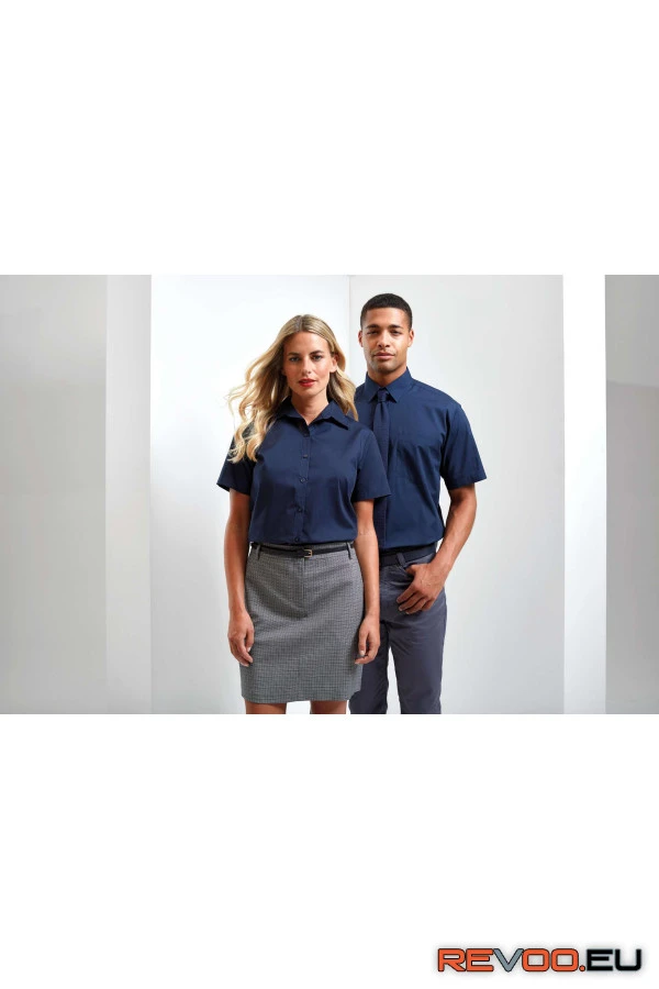 Rövid ujjú poplin ing Premier PR202 2.