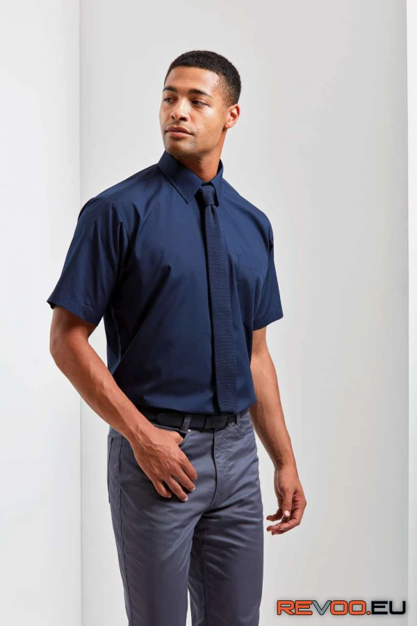 Rövid ujjú poplin ing Premier PR202 3.