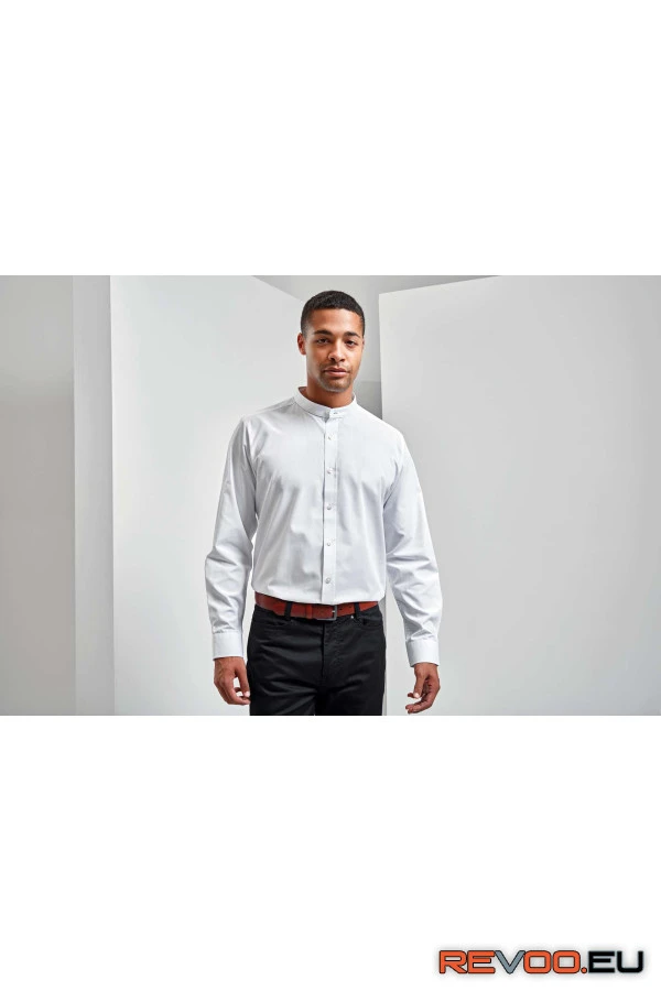Banded collar grandad hosszú ujjú ing Premier PR258 3.