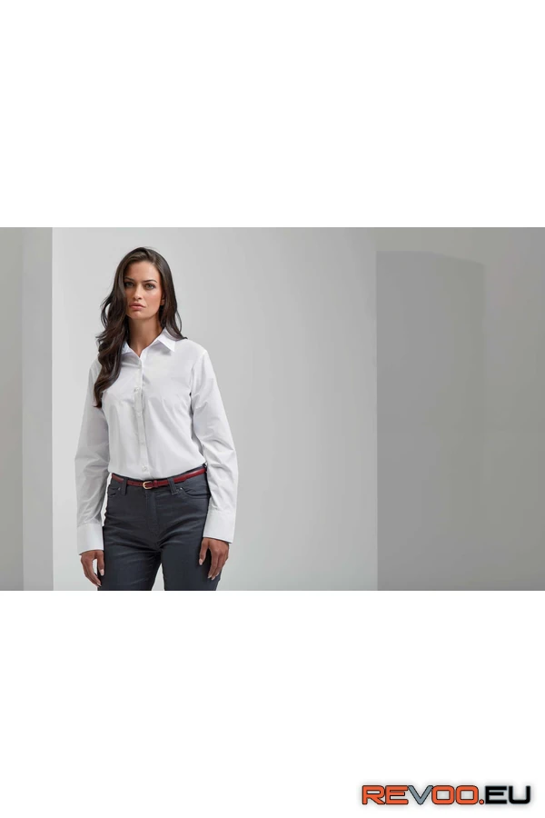 Poplin Supreme hosszú ujjú női ing Premier PR307 2.