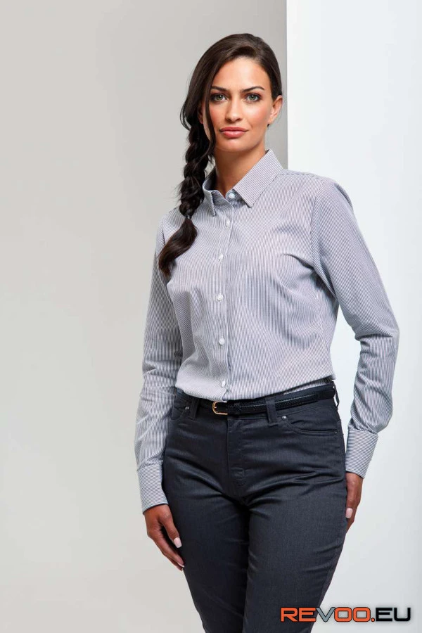 Pamutgazdag oxford csíkos ing   Premier PR338 1.