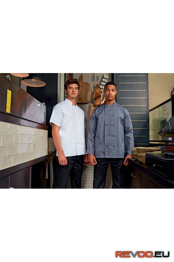 Rövid ujjú szakácskabát Premier PR656 2.