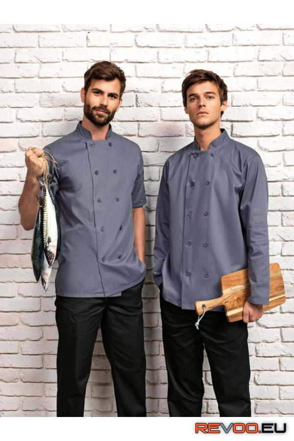 Rövid ujjú szakácskabát Premier PR656 5.