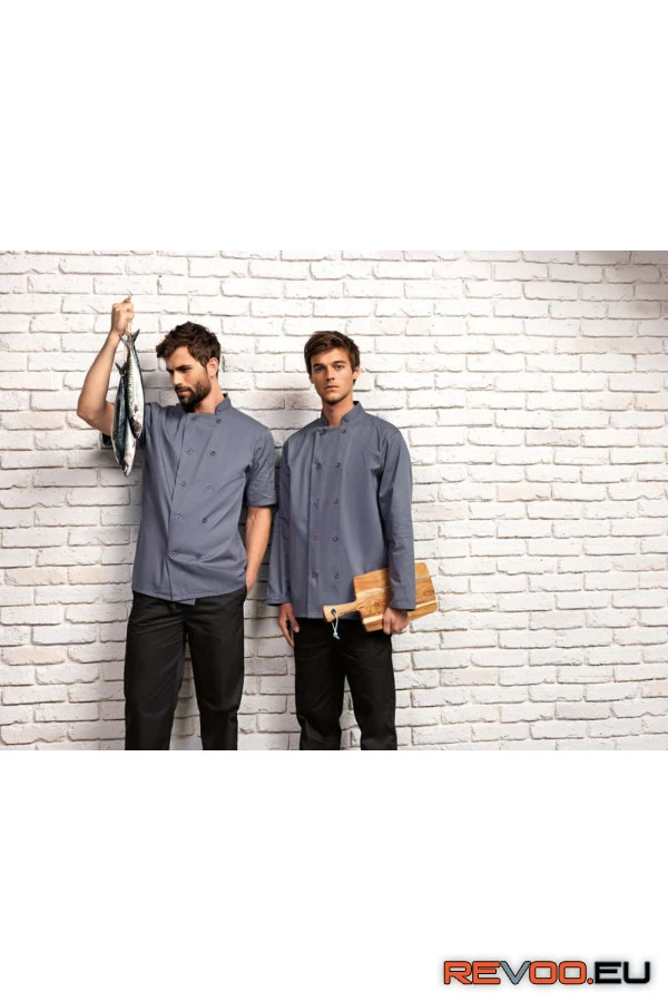 Rövid ujjú szakácskabát Premier PR656 6.