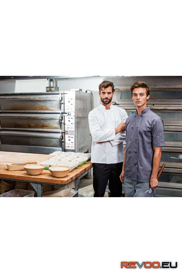 Rövid ujjú szakácskabát Premier PR656 10.