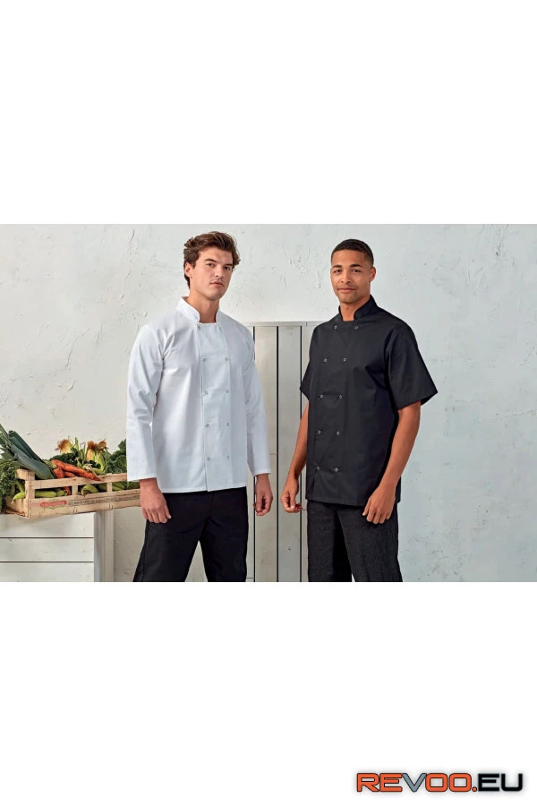 Rövid ujjú szakácskabát Premier PR664 2.
