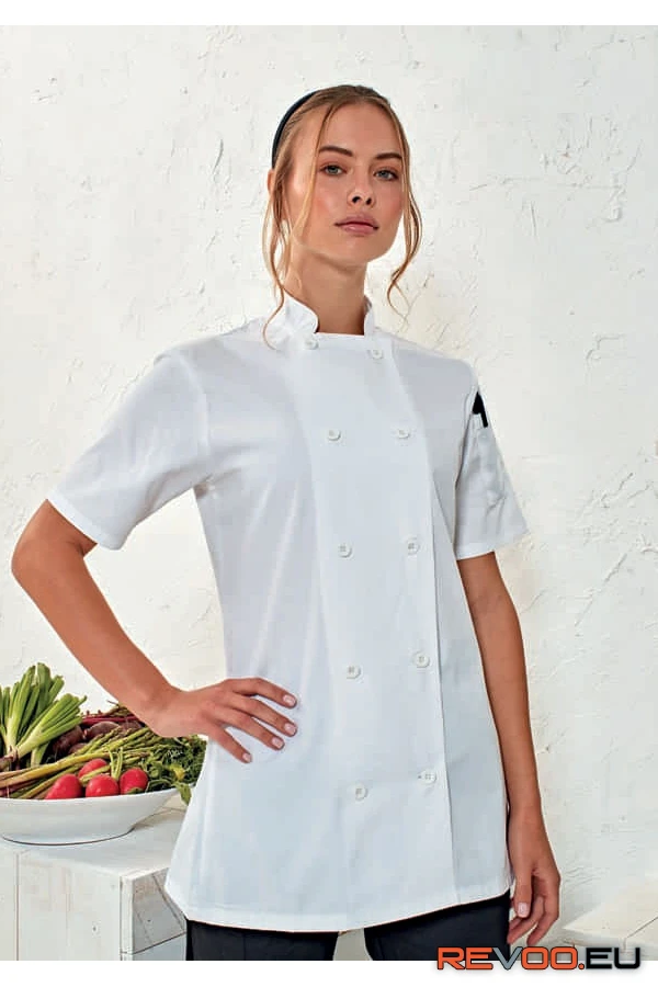Rövid ujjú szakácskabát Premier PR670 1.