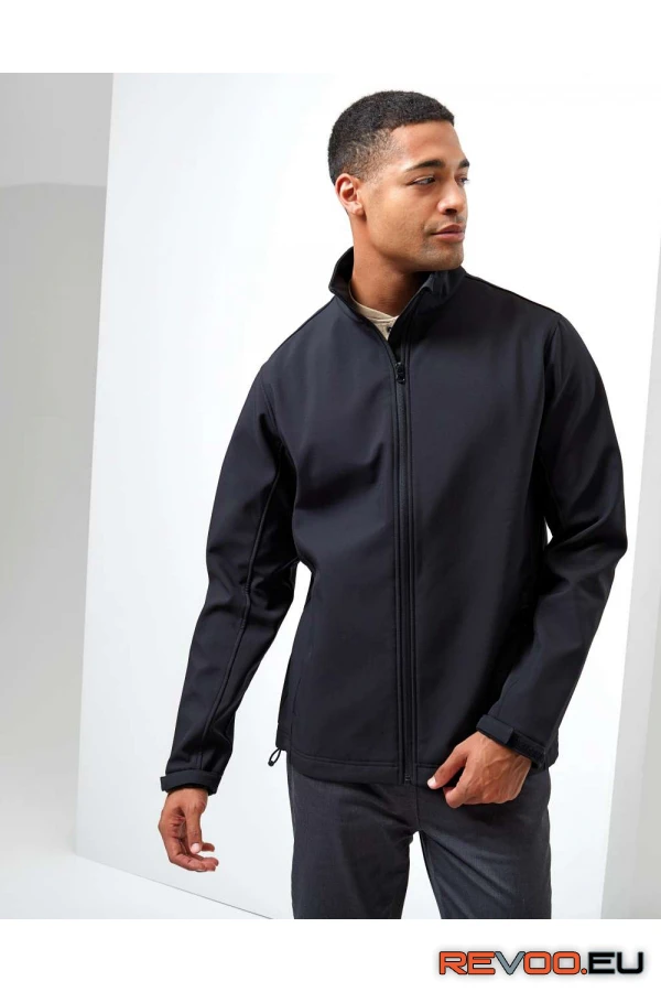 Szélálló nyomtatható és újrahasznosított softshell férfi kabát Premier PR810 1.