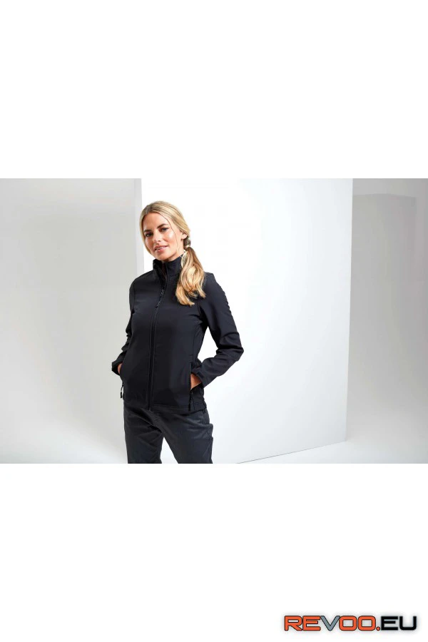 Női szélálló nyomtatható és újrahasznosított softshell kabát Premier PR812 3.