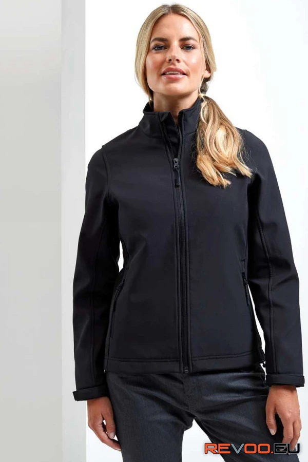 Női szélálló nyomtatható és újrahasznosított softshell kabát Premier PR812 1.