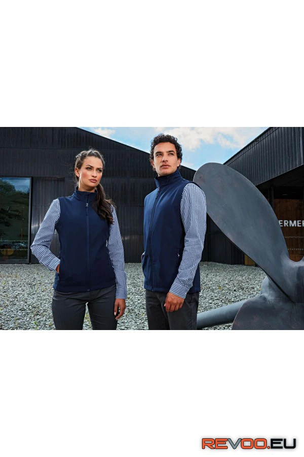 Szélálló nyomtatható és újrahasznosított softshell férfi mellény Premier PR814 5.