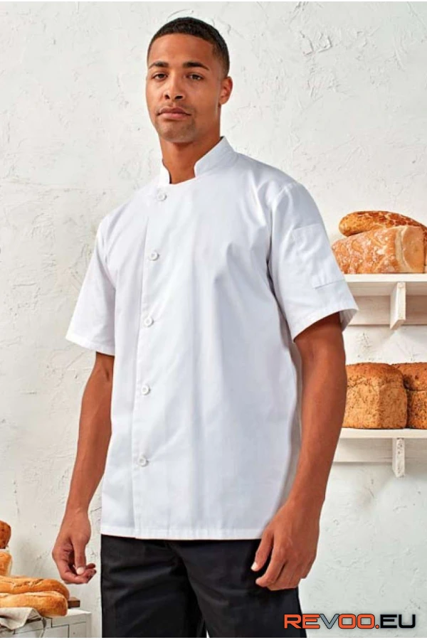 Esential rövid ujjú szakácskabát Premier PR900 1.