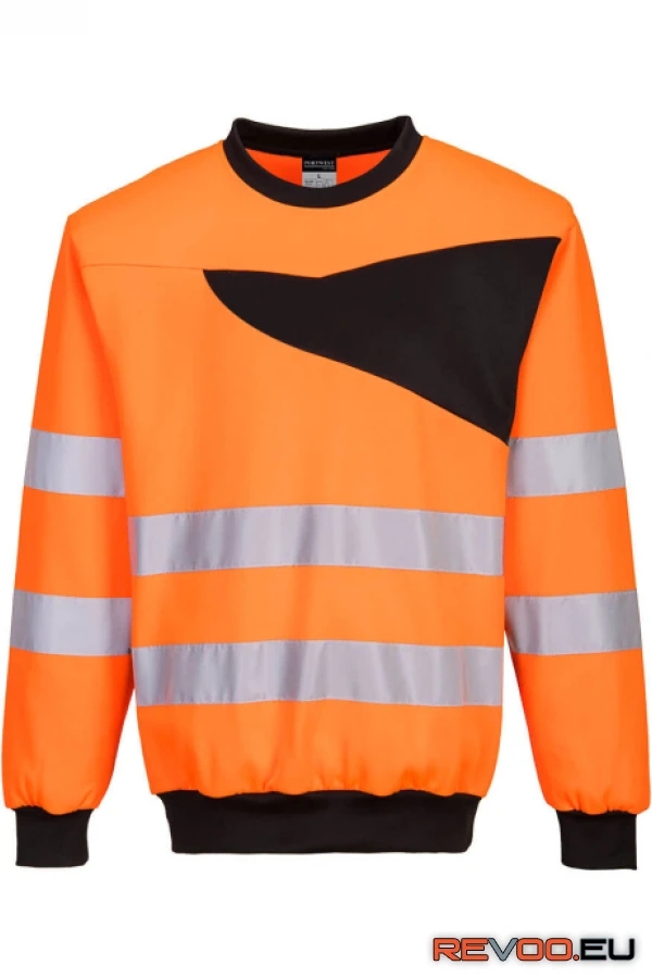 PW2 terített nyakú láthatósági pulóver   Portwest PW277 1.