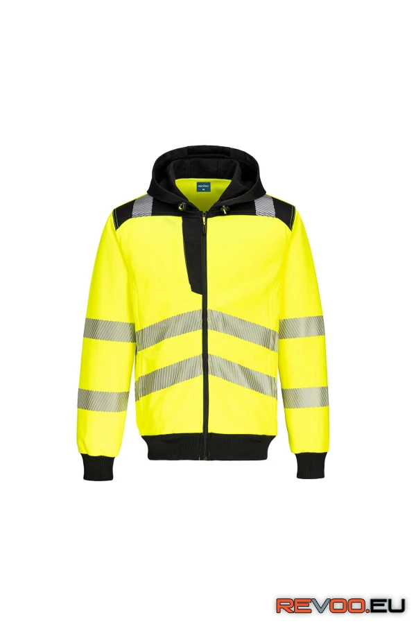 PW3 Hi-Vis cipzáras kapucnis pulóver Portwest PW327 2.