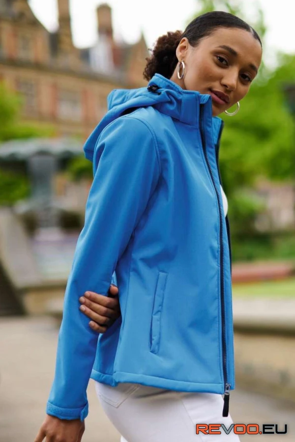 Női Venturer kapucnis feliratozható softshell dzseki Regatta RETRA702 1.