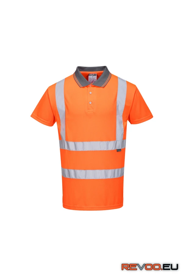 Jól láthatósági rövid ujjú galléros póló, RIS   Portwest RT22 2.