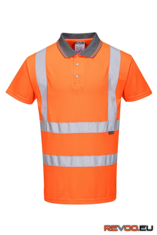 Jól láthatósági rövid ujjú galléros póló, RIS   Portwest RT22 1.