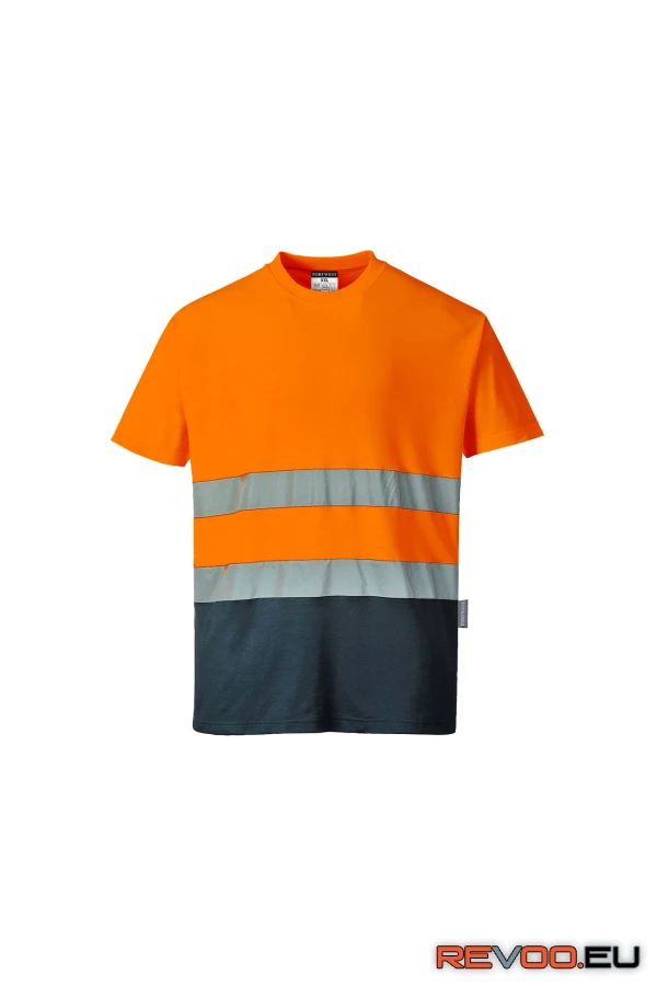 Kéttónusú Cotton Comfort póló Portwest S173 2.