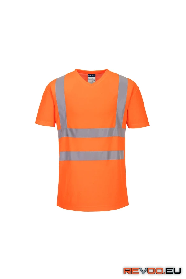 V-nyakú hálós betétekkel ellátott póló   Portwest S179 2.